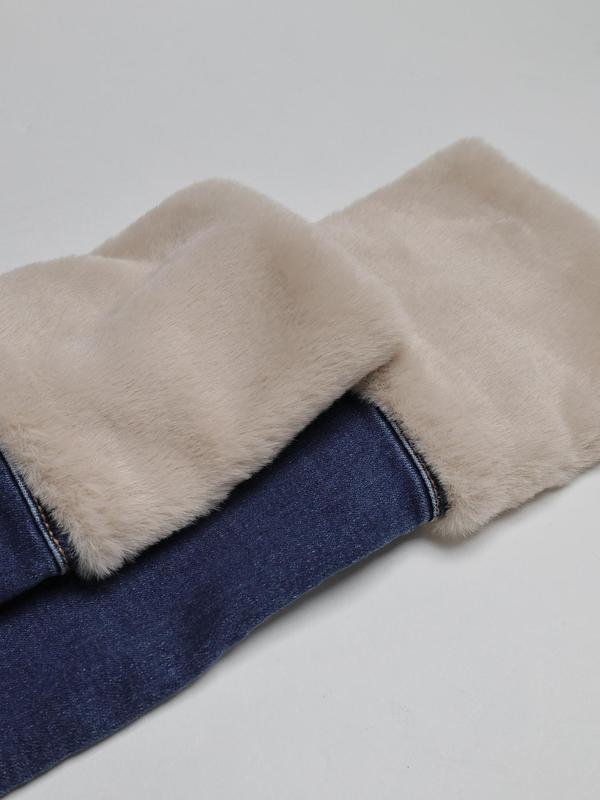 Women'S Plain Button Front Raw Hem Crop Denim Jacket, Casual Split Sleeve Removable Collared Fuzzy Trim Outerwear for Fall & Winter, Ladies Clothes for Daily Wear