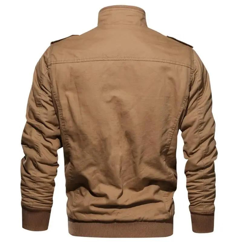 "Men's Black Cargo Winter Jacket - Thick, Warm, Multi-Pocket Casual Coat, High-Quality, Available up to 6XL"